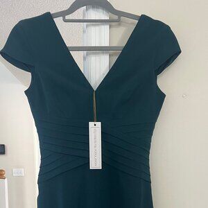 Dress the Population Dolores Cap Sleeve Dress--Hunter Green S NWT